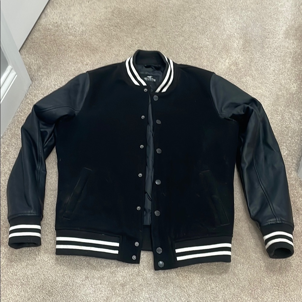Hollister Black Varsity Jacket